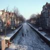 Ice skating on the canals
